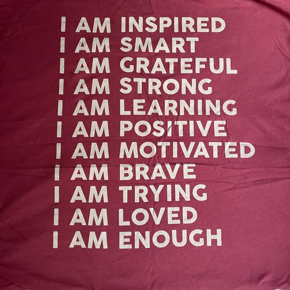 Super cute Pink shirt !! Powerful message on the back. Size Small!! 🩷OVERSIZED - Picture 4 of 6